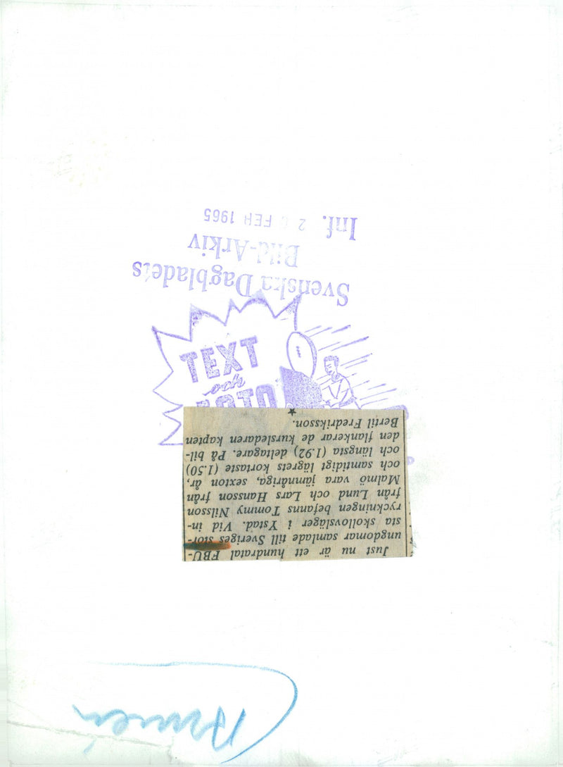 Voluntary officer training (FBU) Sweden - Vintage Photograph