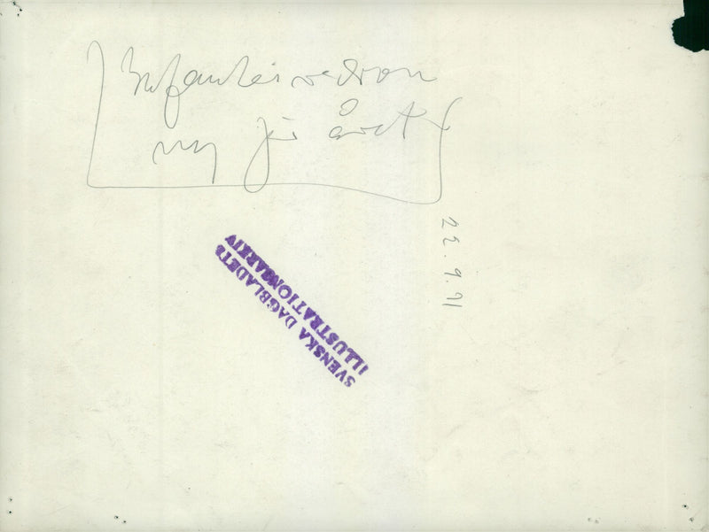 Infantry Squadron on field exercise with headphones and field phone - Vintage Photograph