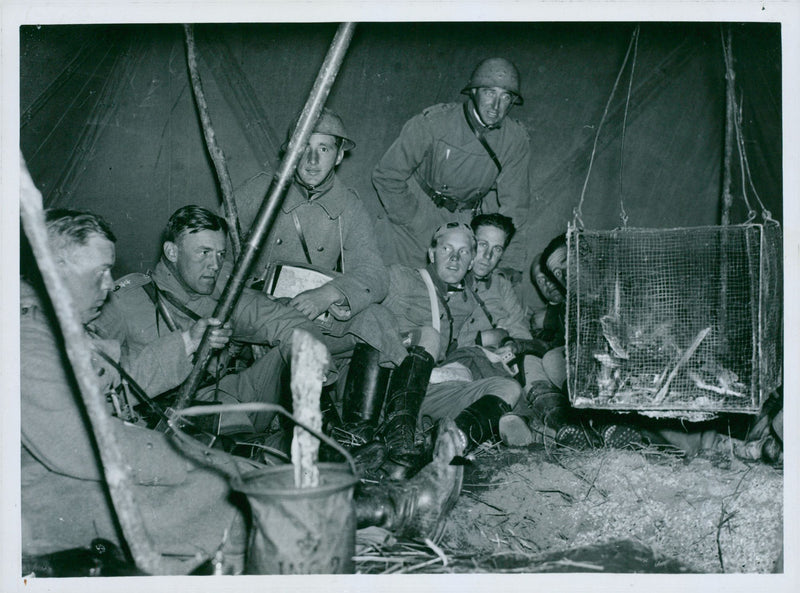 Swedish military maneuver GÃ¤strike manueuver 1936 - Vintage Photograph