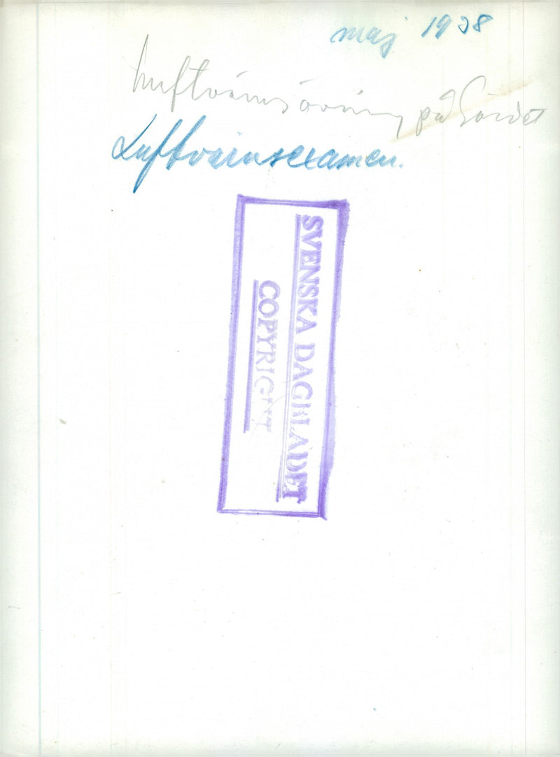 Swedish military air defense 1937 and earlier - Vintage Photograph