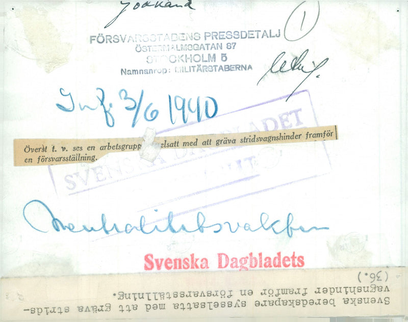 Field maneuvers 1940 - Vintage Photograph