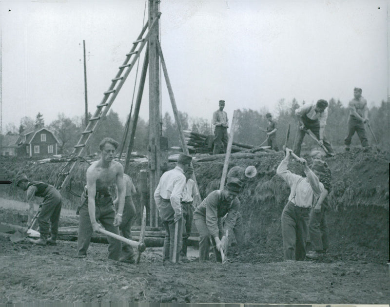 Field maneuvers 1940 - Vintage Photograph