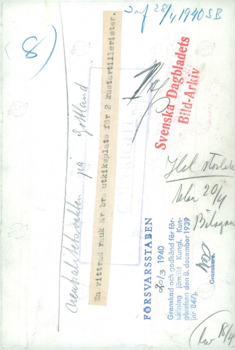 Field maneuvers 1940 - Vintage Photograph