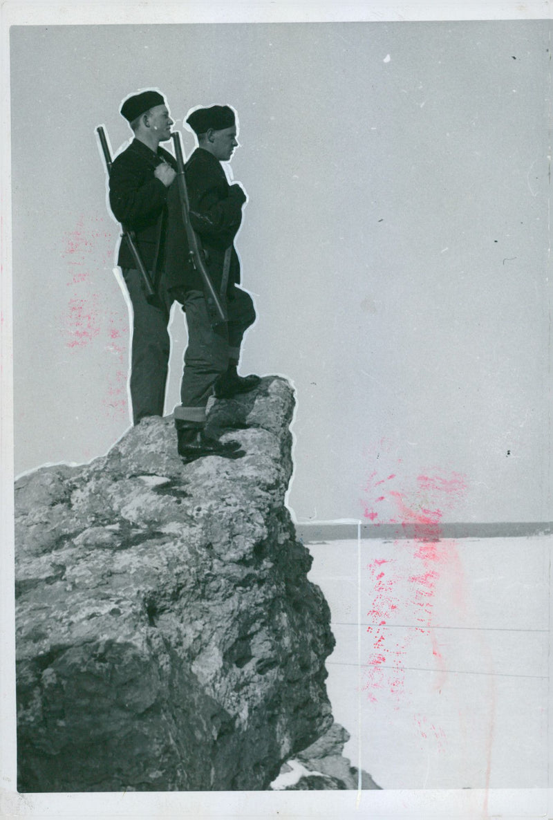 Field maneuvers 1940 - Vintage Photograph