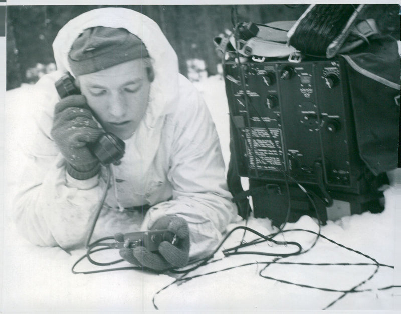 Swedish Military Field Manuevers 1952-1953 - Vintage Photograph