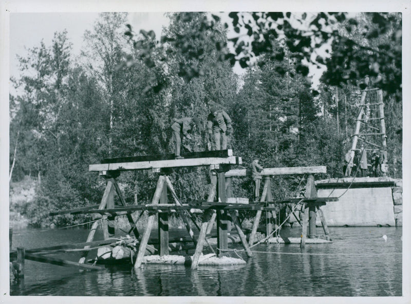 Swedish military maneuver GÃ¤strike manueuver 1936 - Vintage Photograph