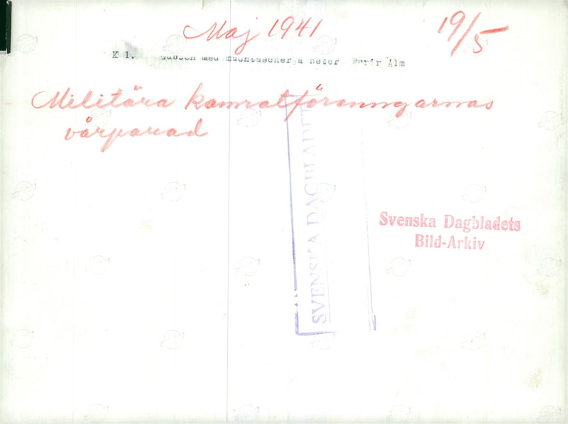 Swedish Military and Army 1941-1943 - Vintage Photograph