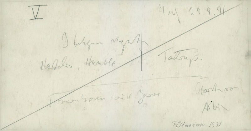 Higher officers during field operation. - Vintage Photograph