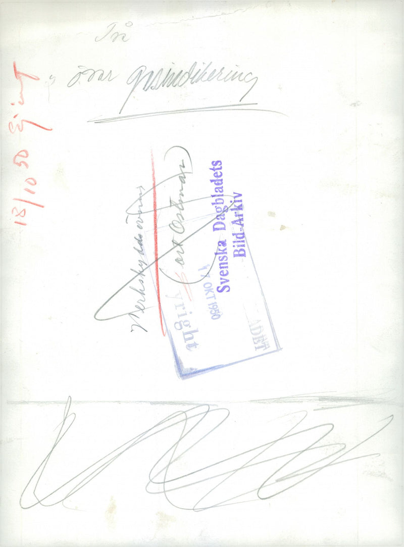 Swedish Military Civil Defense exercise 1943-1949 - Vintage Photograph