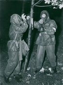 Swedish Military Civil Defense exercise 1943-1949 - Vintage Photograph
