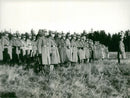 General front Landsturm men. - Vintage Photograph
