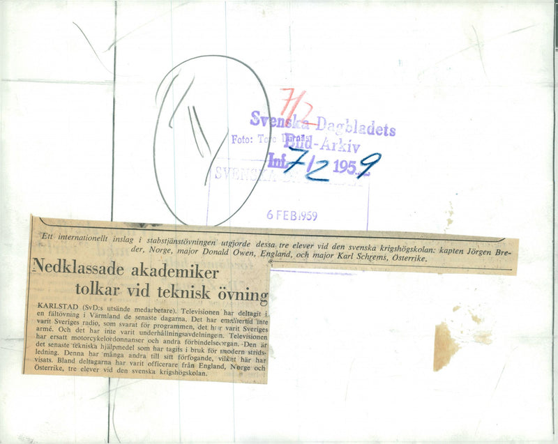 Field maneuver 1957 - Vintage Photograph