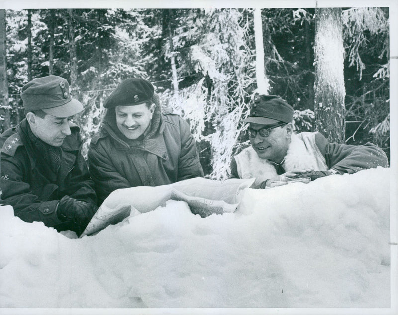 Field maneuver 1957 - Vintage Photograph