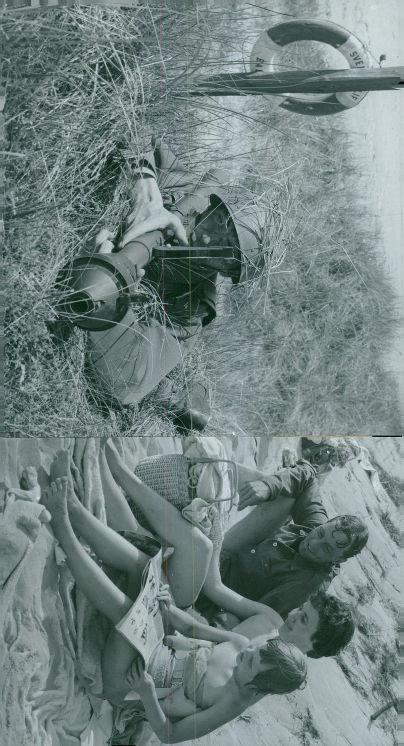 Voluntary officer training (FBU) Sweden - Vintage Photograph
