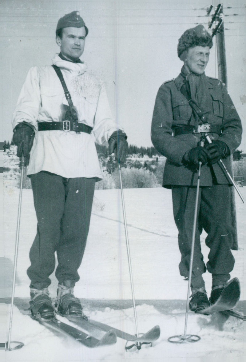 Swedish Military Field Manuevers 1950-1951 - Vintage Photograph