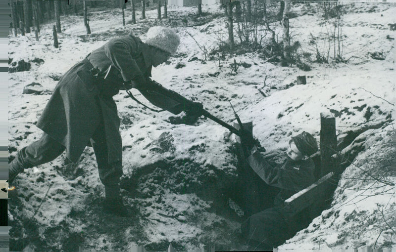 Swedish Military Landsturm Youth 1941 - Vintage Photograph