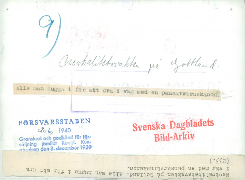 Field maneuvers 1940 - Vintage Photograph