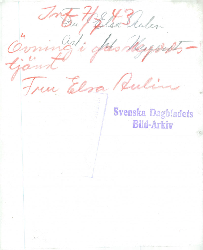 Swedish Military Civil Defense exercise 1943-1949 - Vintage Photograph