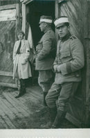 Two soldiers and a fieldLotta at field maneuvers - Vintage Photograph