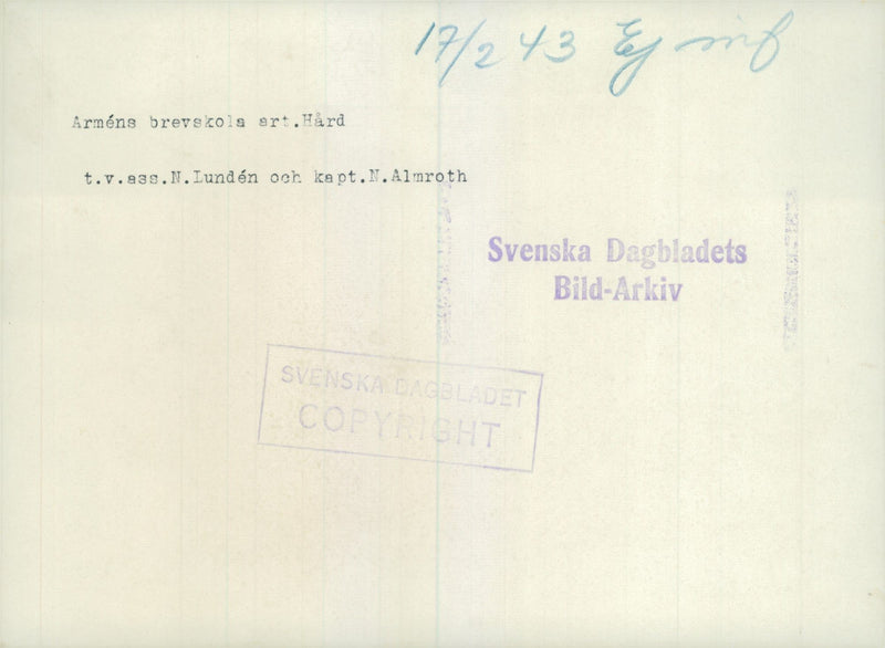 Swedish Military and Army 1941-1943 - Vintage Photograph