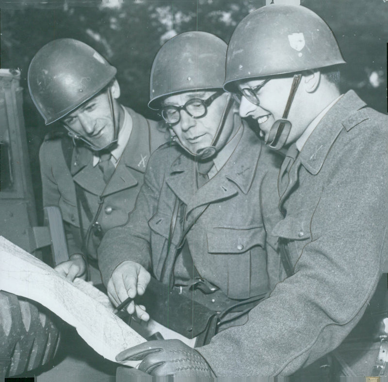 Swedish Military Field Manuevers 1950-1951 - Vintage Photograph