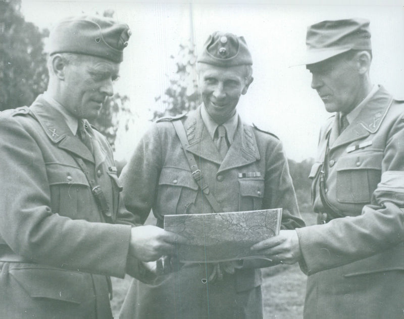 Swedish Military Field Manuevers 1950-1951 - Vintage Photograph