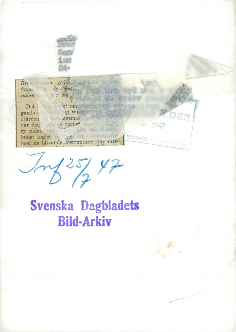 Swedish Military Civil Defense exercise 1943-1949 - Vintage Photograph