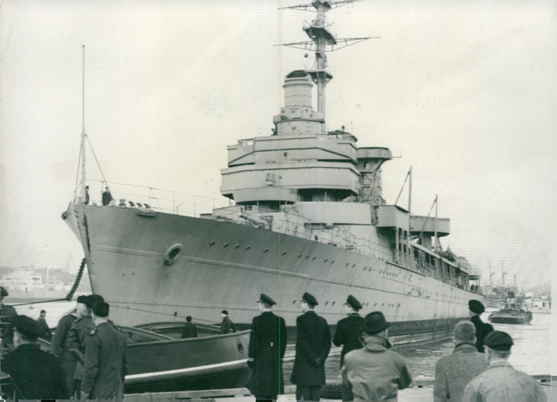 Swedish navy. Military ship Gotland - Vintage Photograph