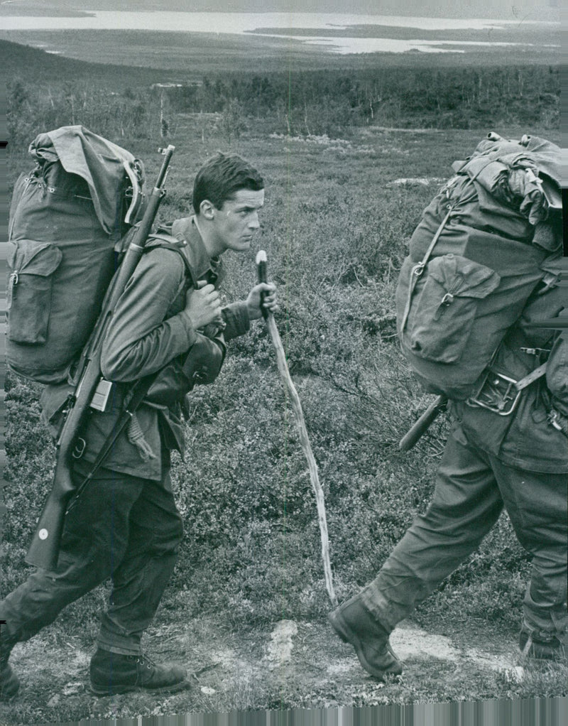 The Swedish Military army Hunting section - Vintage Photograph