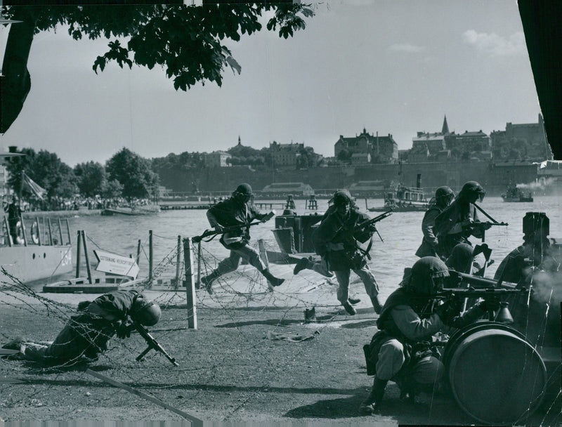 Swedish Military Field Manuevers 1952-1953 - Vintage Photograph