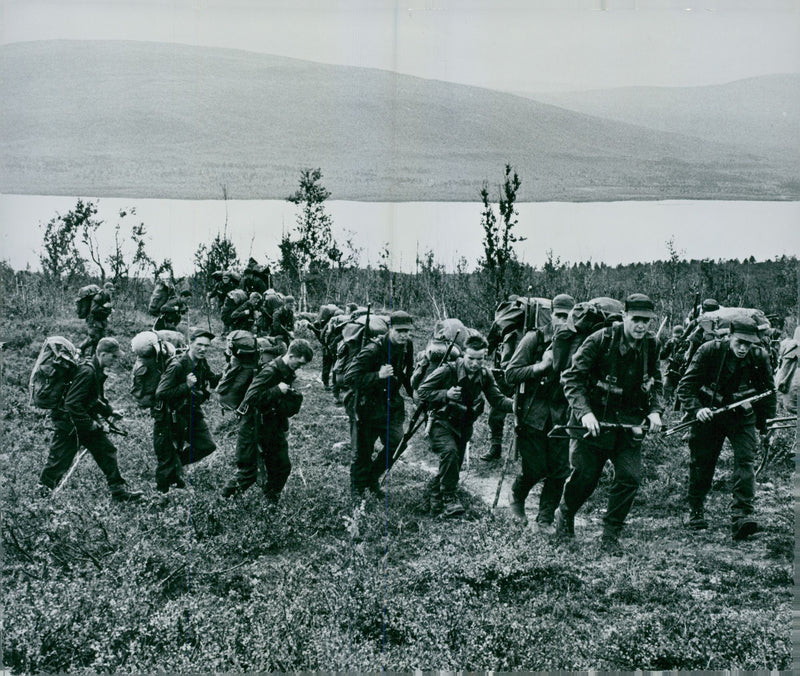 The Swedish Military army Hunting section - Vintage Photograph