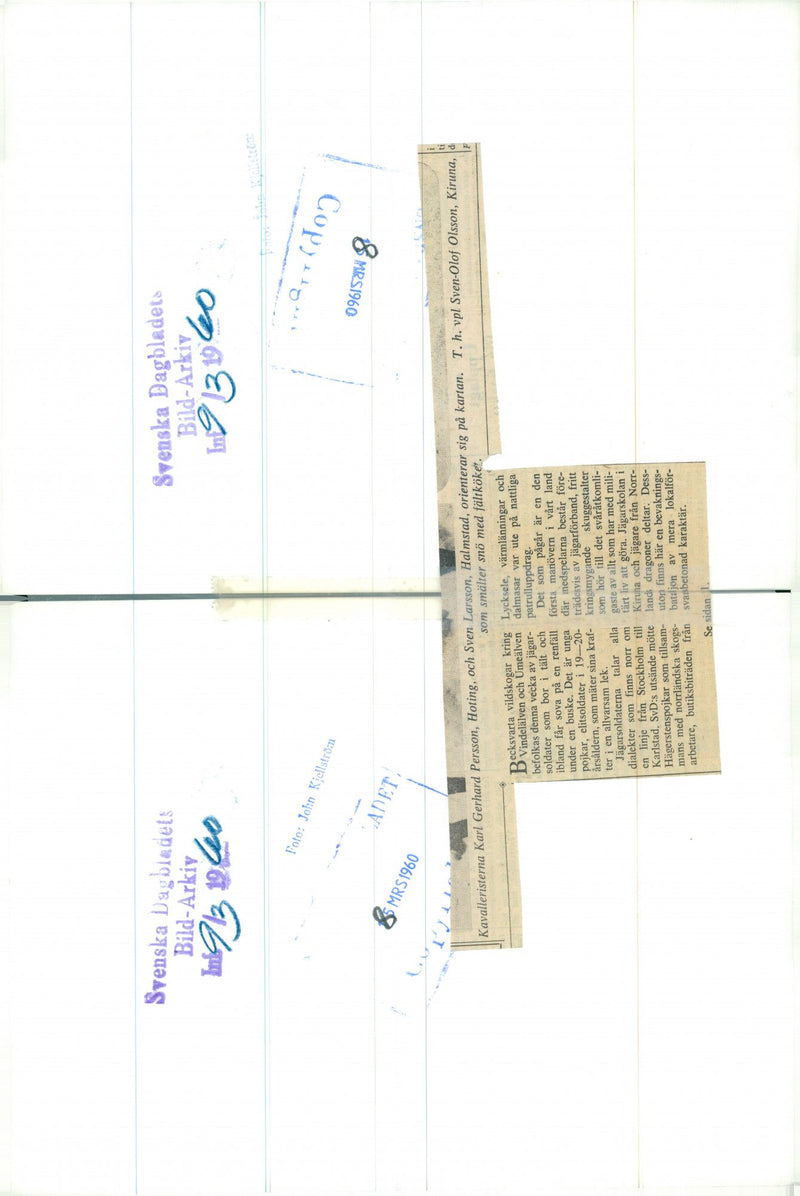 The Swedish Military army Hunting section - Vintage Photograph