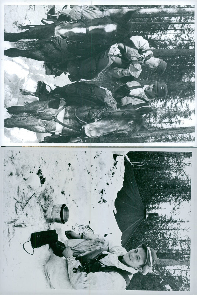 The Swedish Military army Hunting section - Vintage Photograph