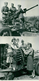 Voluntary officer training (FBU) Sweden - Vintage Photograph