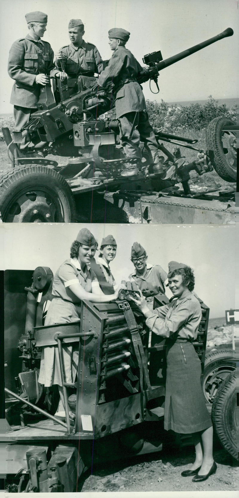 Voluntary officer training (FBU) Sweden - Vintage Photograph