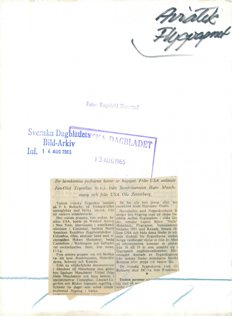 Swedish Military Air Defense 1963-1966 - Vintage Photograph