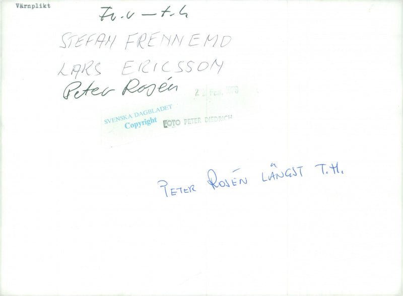 Swedish Military Service - Vintage Photograph