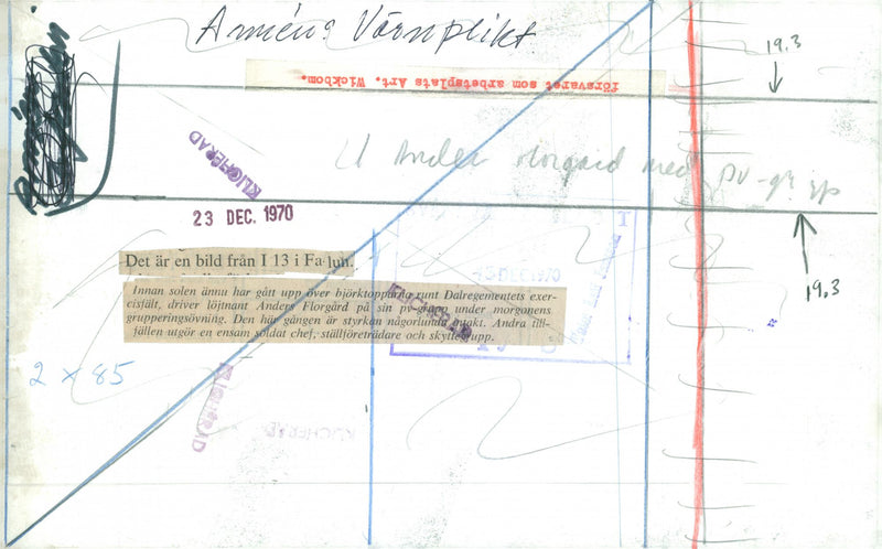 Swedish Military Service - Vintage Photograph