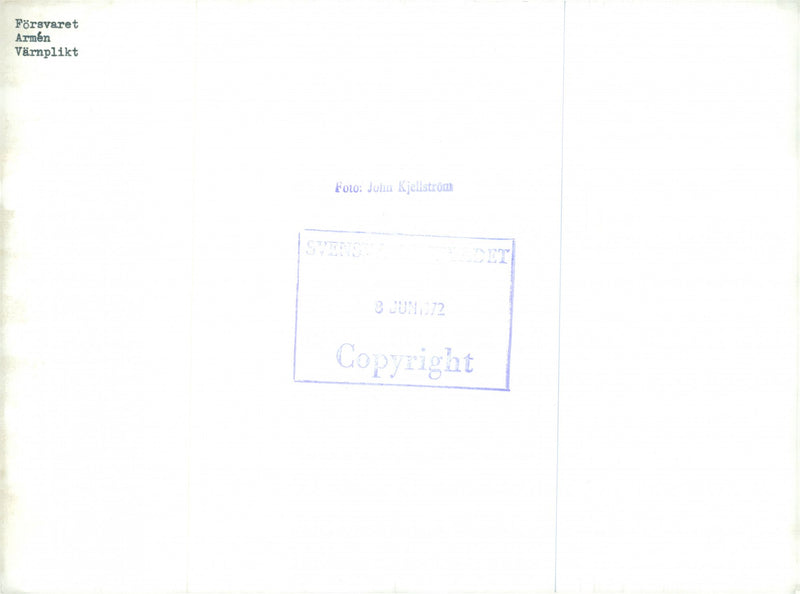 Swedish Military Service - Vintage Photograph