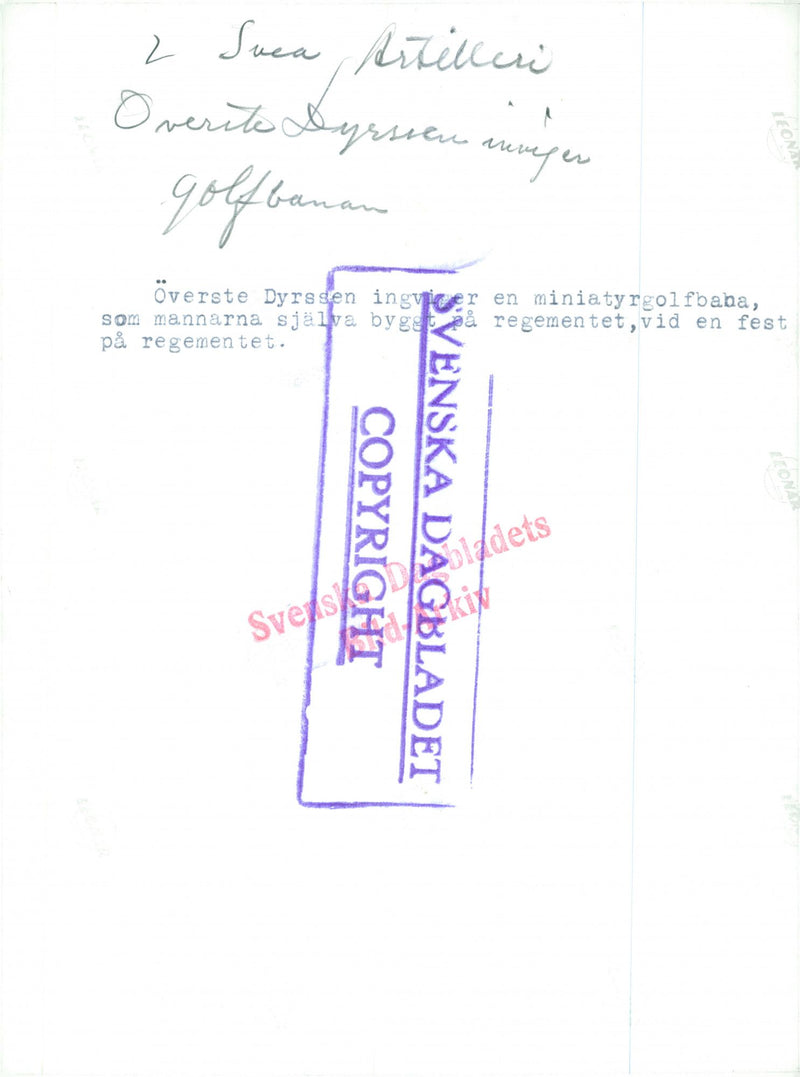 Swedish Military Army - Vintage Photograph