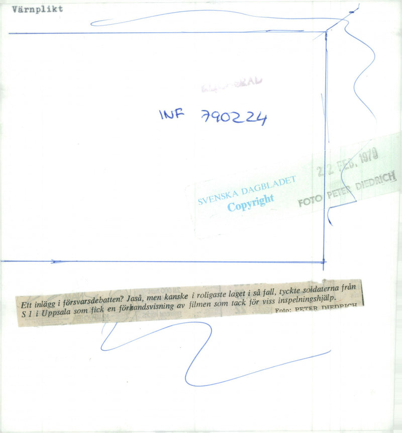 Swedish Military Service - Vintage Photograph