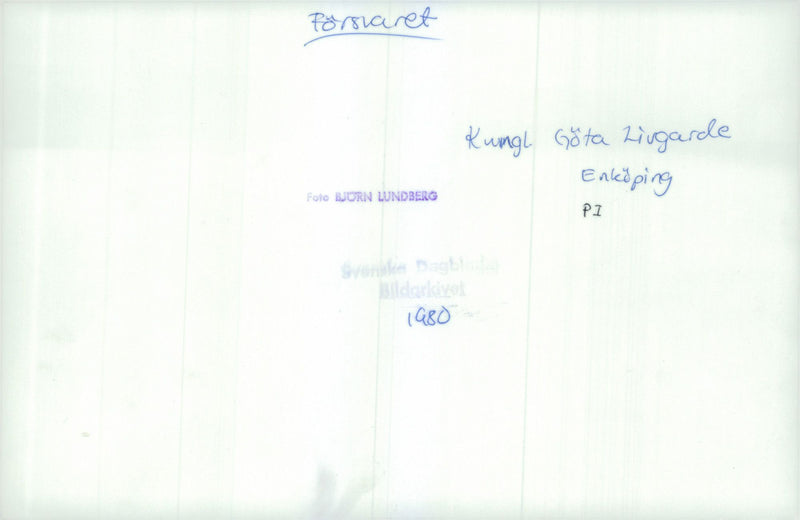 Swedish military regements - Vintage Photograph