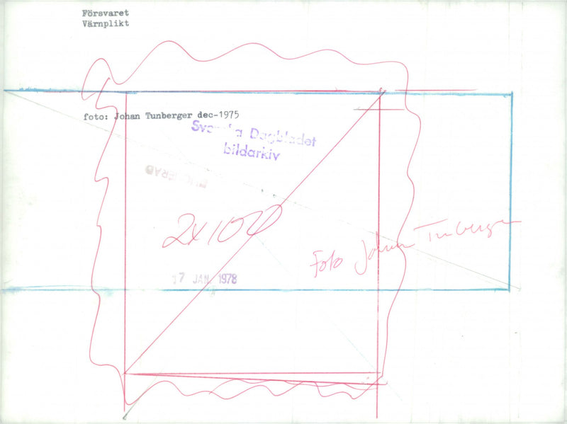 Swedish Military Service - Vintage Photograph