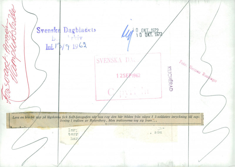 Swedish Military Service - Vintage Photograph