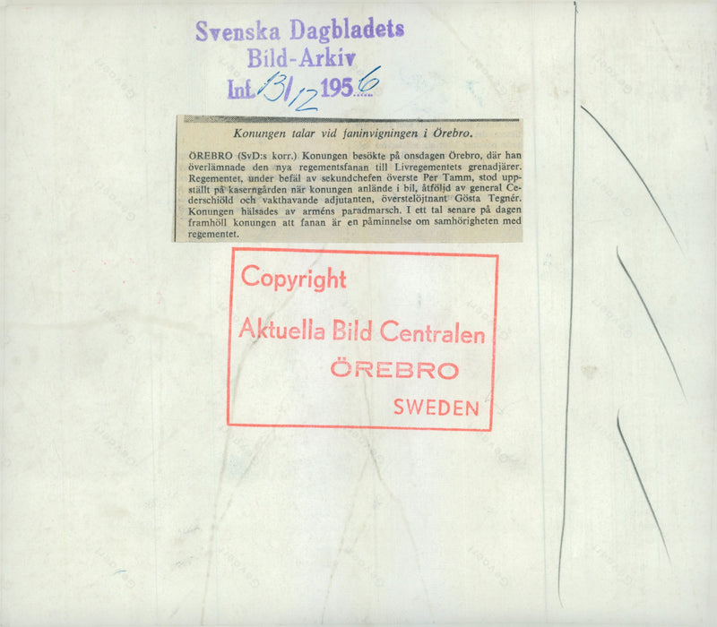 Swedish military regements - Vintage Photograph