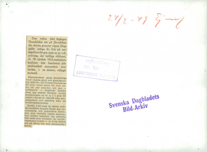 Swedish Military Army - Vintage Photograph