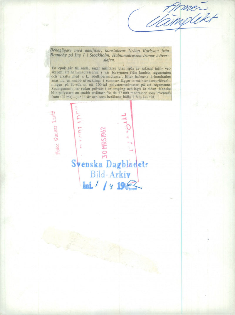 Swedish Military Service - Vintage Photograph