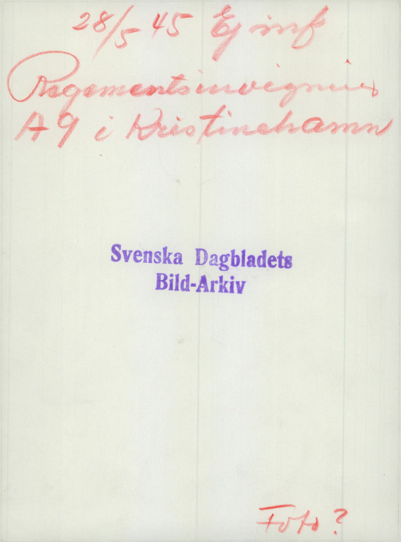 Swedish military regements - Vintage Photograph