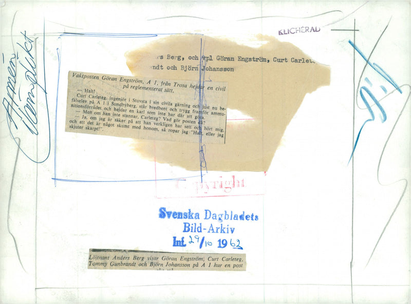 Swedish Military Service - Vintage Photograph