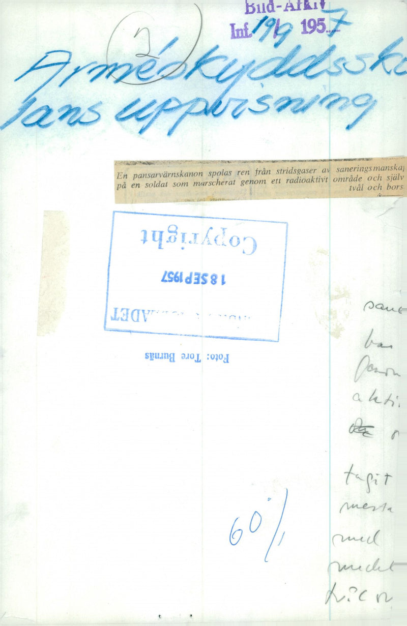 Swedish Military Service - Vintage Photograph